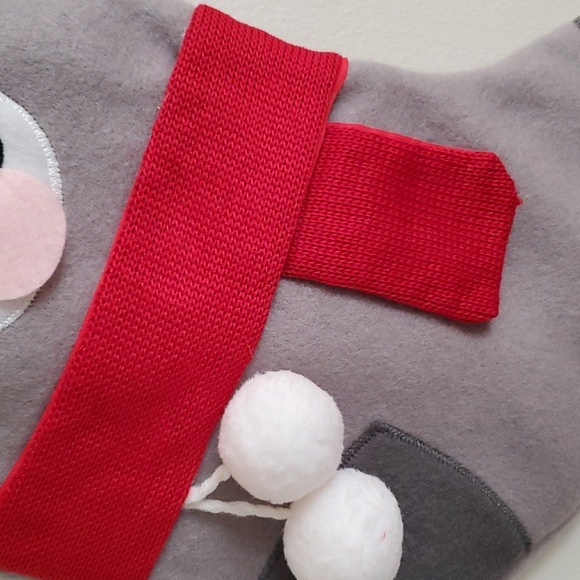 Felt Puppy Dog Christmas Stocking - Picture 3 of 4
